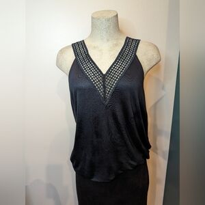 Blue razor back Strappy crochet  tank H&M Size M, NWT